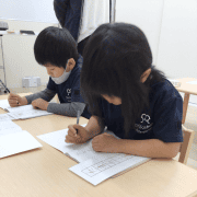 日課（プリント）の様子